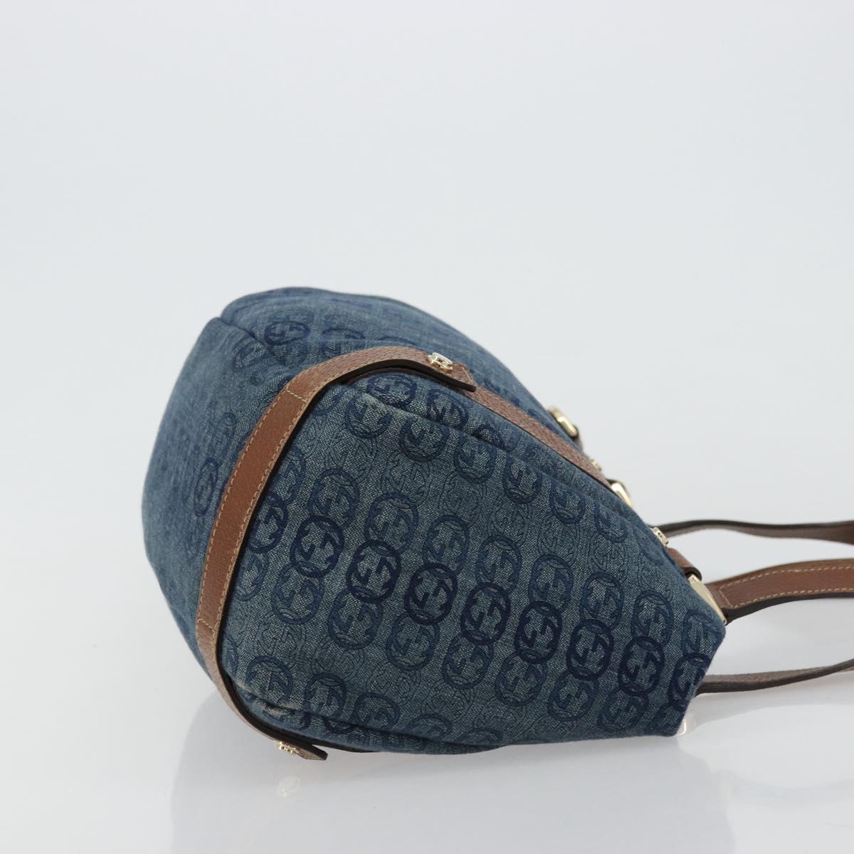 GUCCI GG Canvas Interlocking G Abbey Tote Bag Denim Outlet 130736 Auth ep14606A