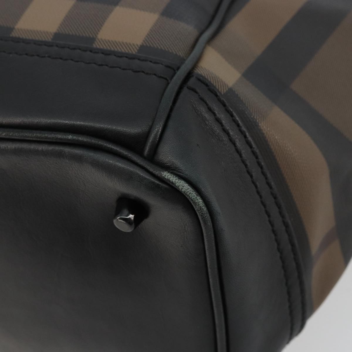 BURBERRY Nova Check Tote Bag PVC Beige Auth ep14617