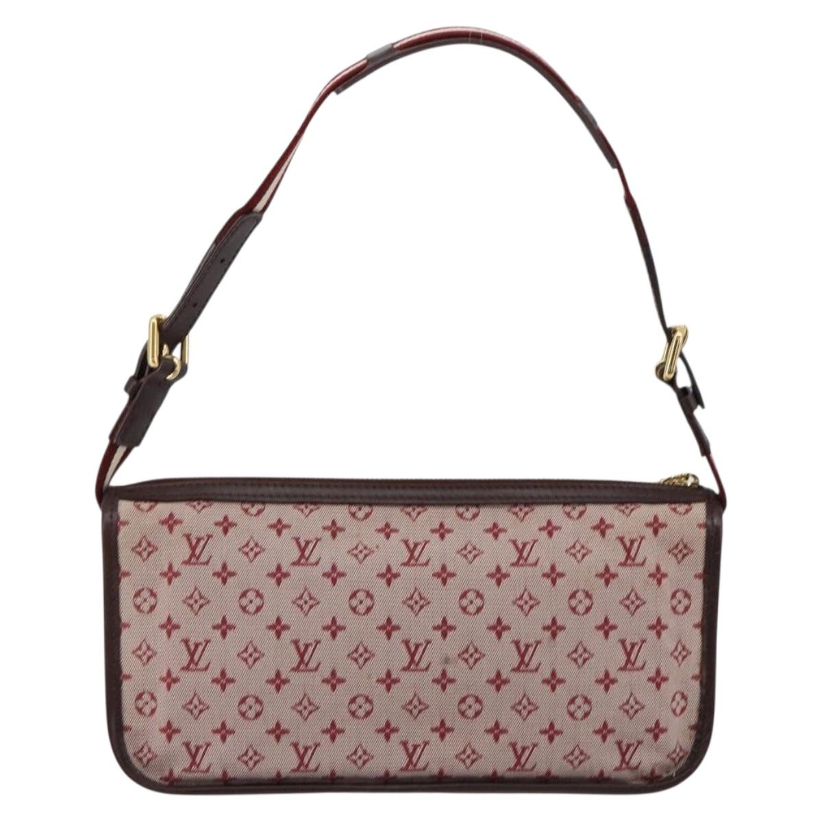 LOUIS VUITTON Monogram Mini Pochette Catrain Bag Red M92331 LV Auth ep14619A