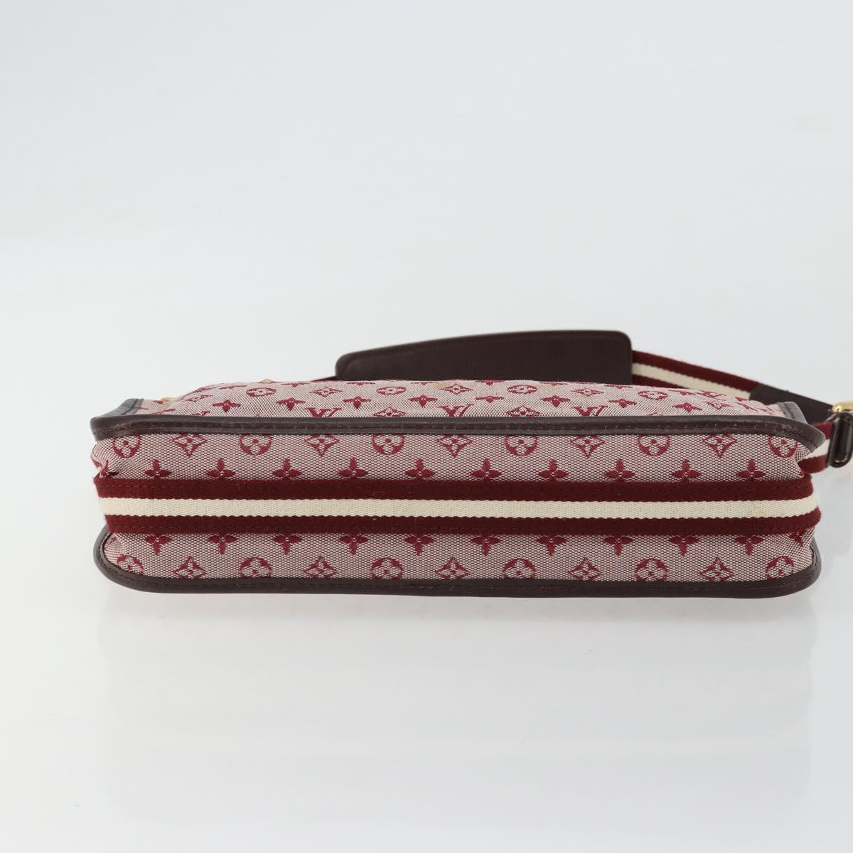 LOUIS VUITTON Monogram Mini Pochette Catrain Bag Red M92331 LV Auth ep14619A