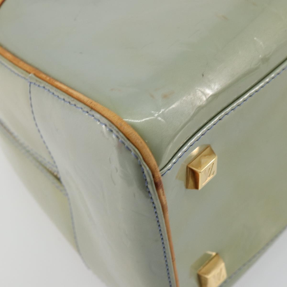 LOUIS VUITTON Monogram Vernis Tompkins Square Hand Bag Lavand LV Auth ep14622
