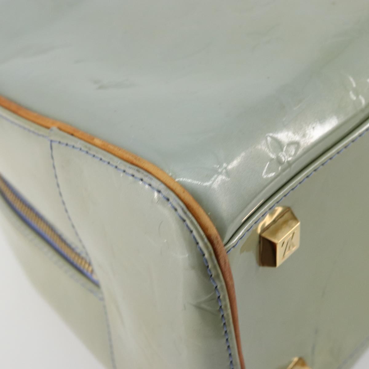 LOUIS VUITTON Monogram Vernis Tompkins Square Hand Bag Lavand LV Auth ep14622