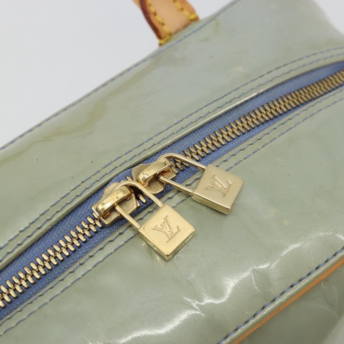 LOUIS VUITTON Monogram Vernis Tompkins Square Hand Bag Lavand LV Auth ep14622