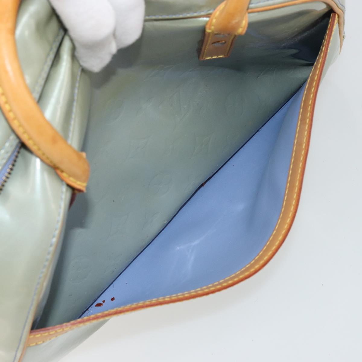 LOUIS VUITTON Monogram Vernis Tompkins Square Hand Bag Lavand LV Auth ep14622