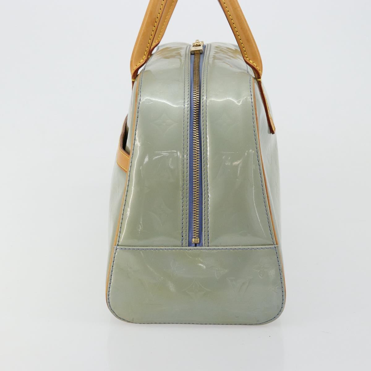 LOUIS VUITTON Monogram Vernis Tompkins Square Hand Bag Lavand LV Auth ep14622