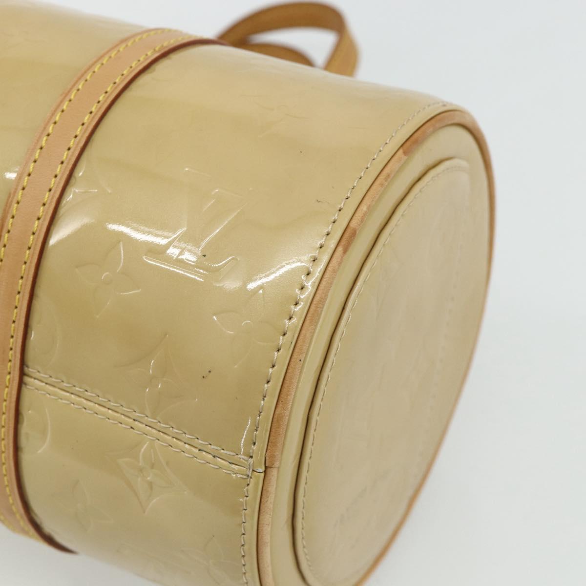 LOUIS VUITTON Monogram Vernis Bedford Hand Bag Beige M91006 LV Auth ep14623A