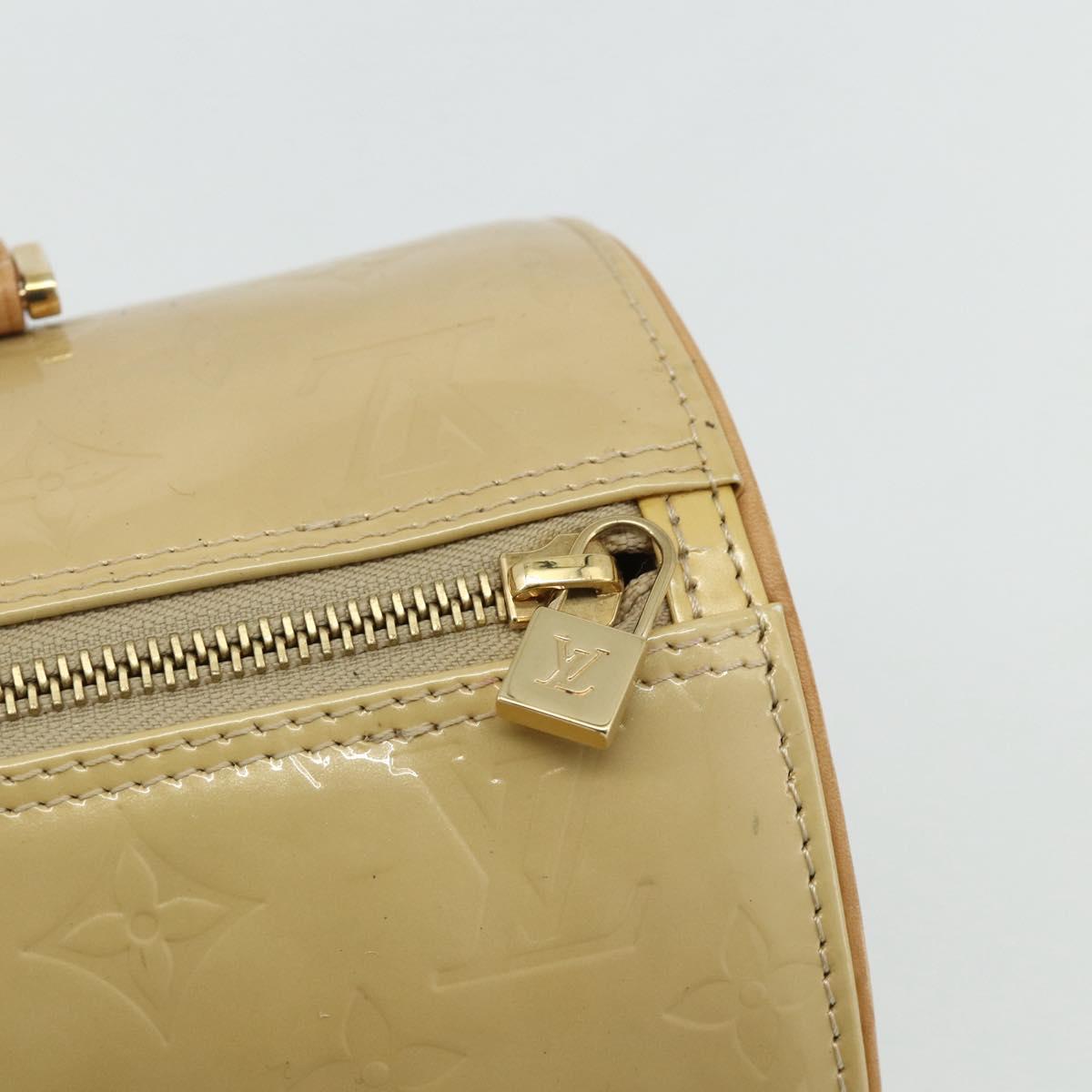 LOUIS VUITTON Monogram Vernis Bedford Hand Bag Beige M91006 LV Auth ep14623A
