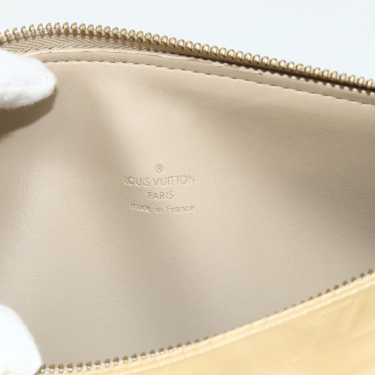 LOUIS VUITTON Monogram Vernis Bedford Hand Bag Beige M91006 LV Auth ep14623A