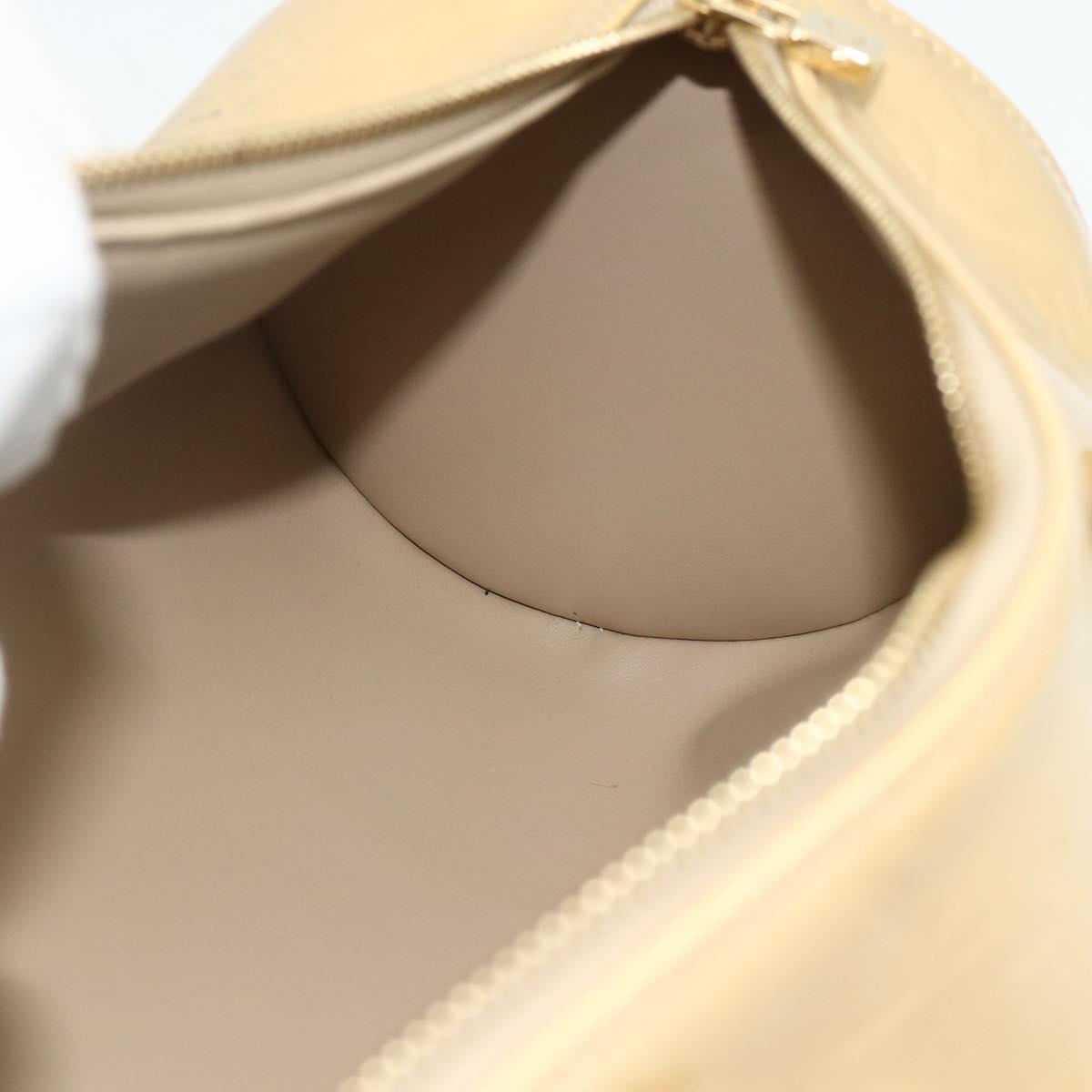 LOUIS VUITTON Monogram Vernis Bedford Hand Bag Beige M91006 LV Auth ep14623A