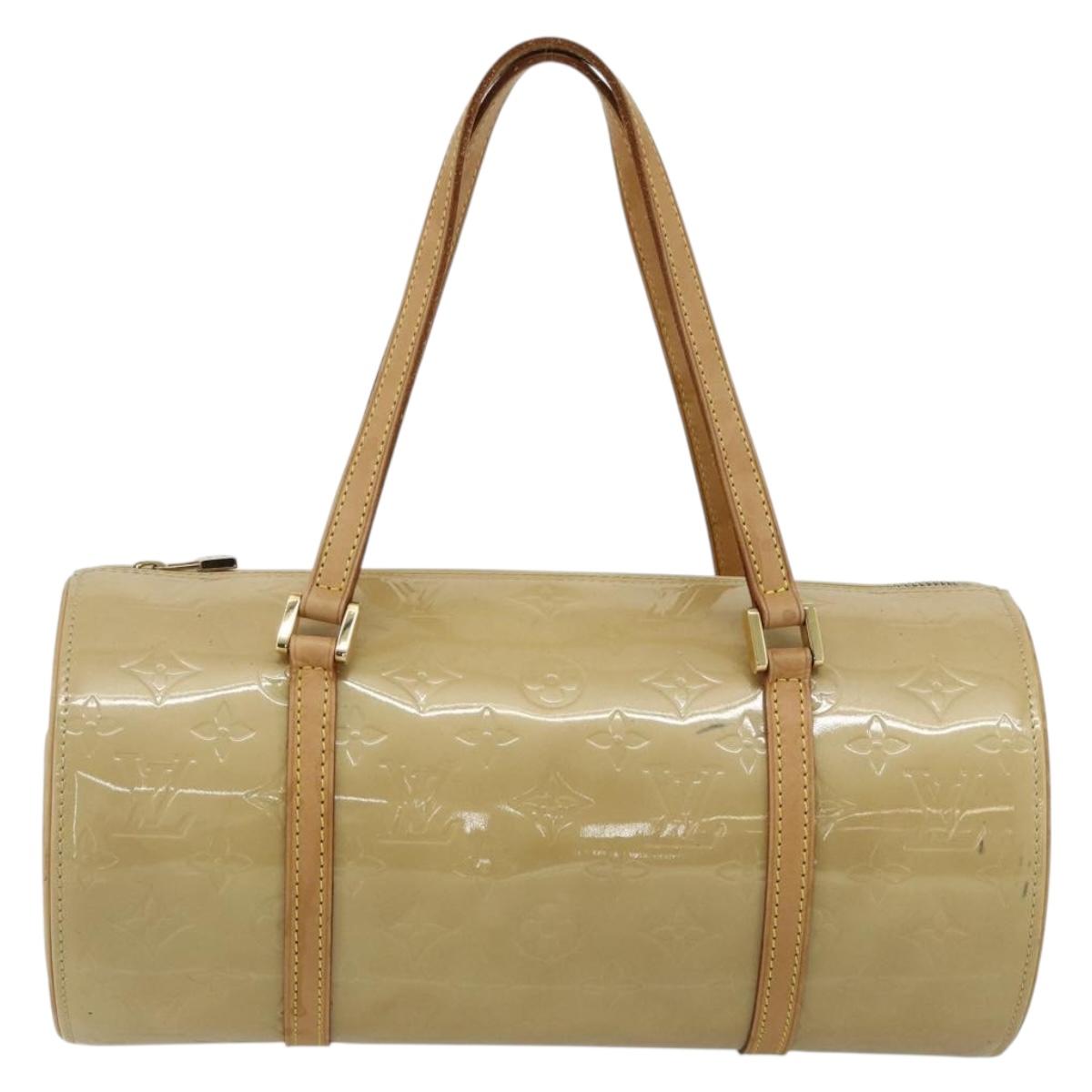 LOUIS VUITTON Monogram Vernis Bedford Hand Bag Beige M91006 LV Auth ep14623A