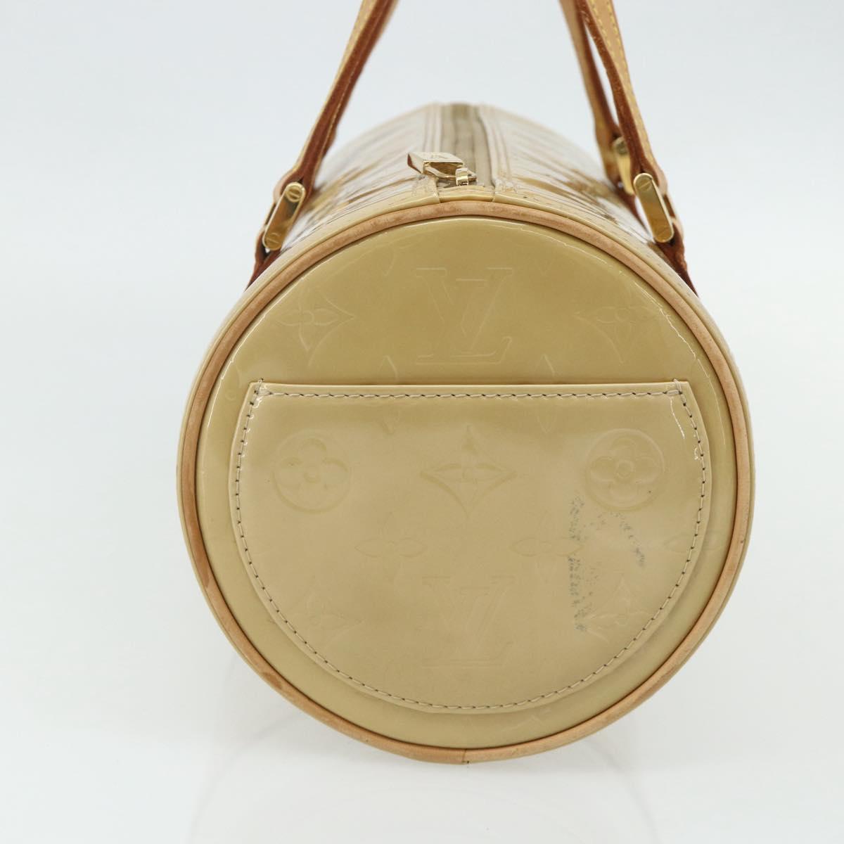 LOUIS VUITTON Monogram Vernis Bedford Hand Bag Beige M91006 LV Auth ep14623A