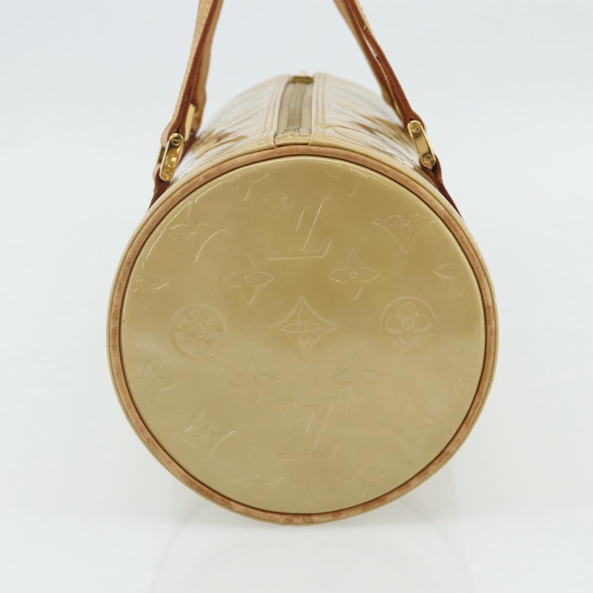 LOUIS VUITTON Monogram Vernis Bedford Hand Bag Beige M91006 LV Auth ep14623A
