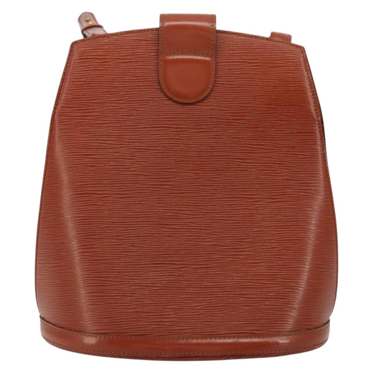 LOUIS VUITTON Epi Cluny Shoulder Bag Brown M52253 LV Auth ep14627