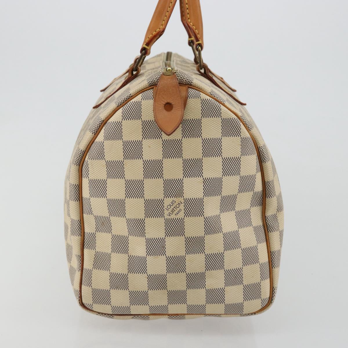 LOUIS VUITTON Damier Azur Speedy 30 Hand Bag N41533 LV Auth ep14640A