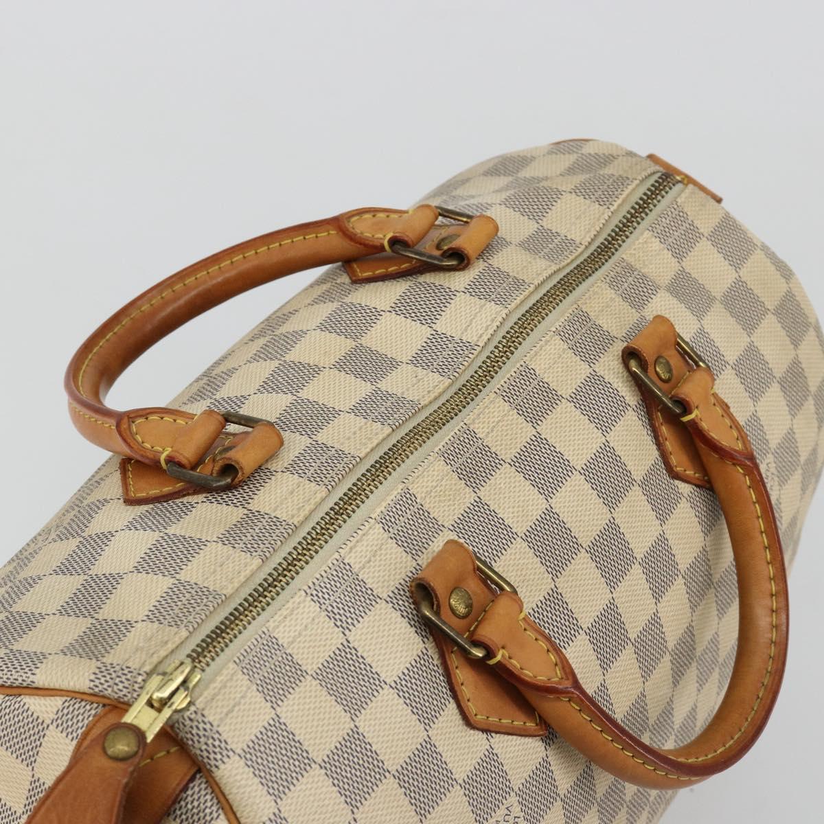 LOUIS VUITTON Damier Azur Speedy 30 Hand Bag N41533 LV Auth ep14640A