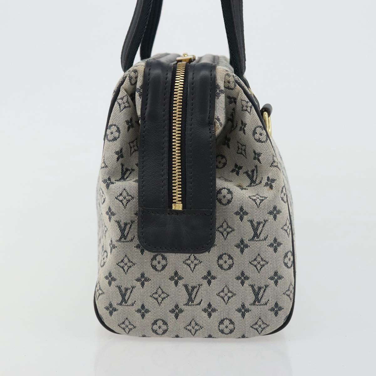 LOUIS VUITTON Monogram Mini Josephine PM Hand Bag Blue M92049 LV Auth ep14649