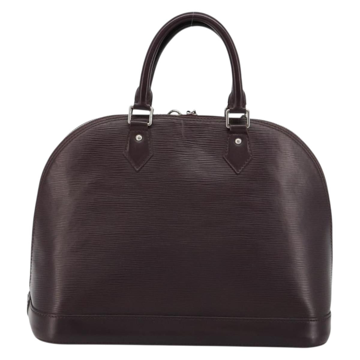 LOUIS VUITTON Epi Alma Hand Bag Purple Cassis M5280K LV Auth ep14652A