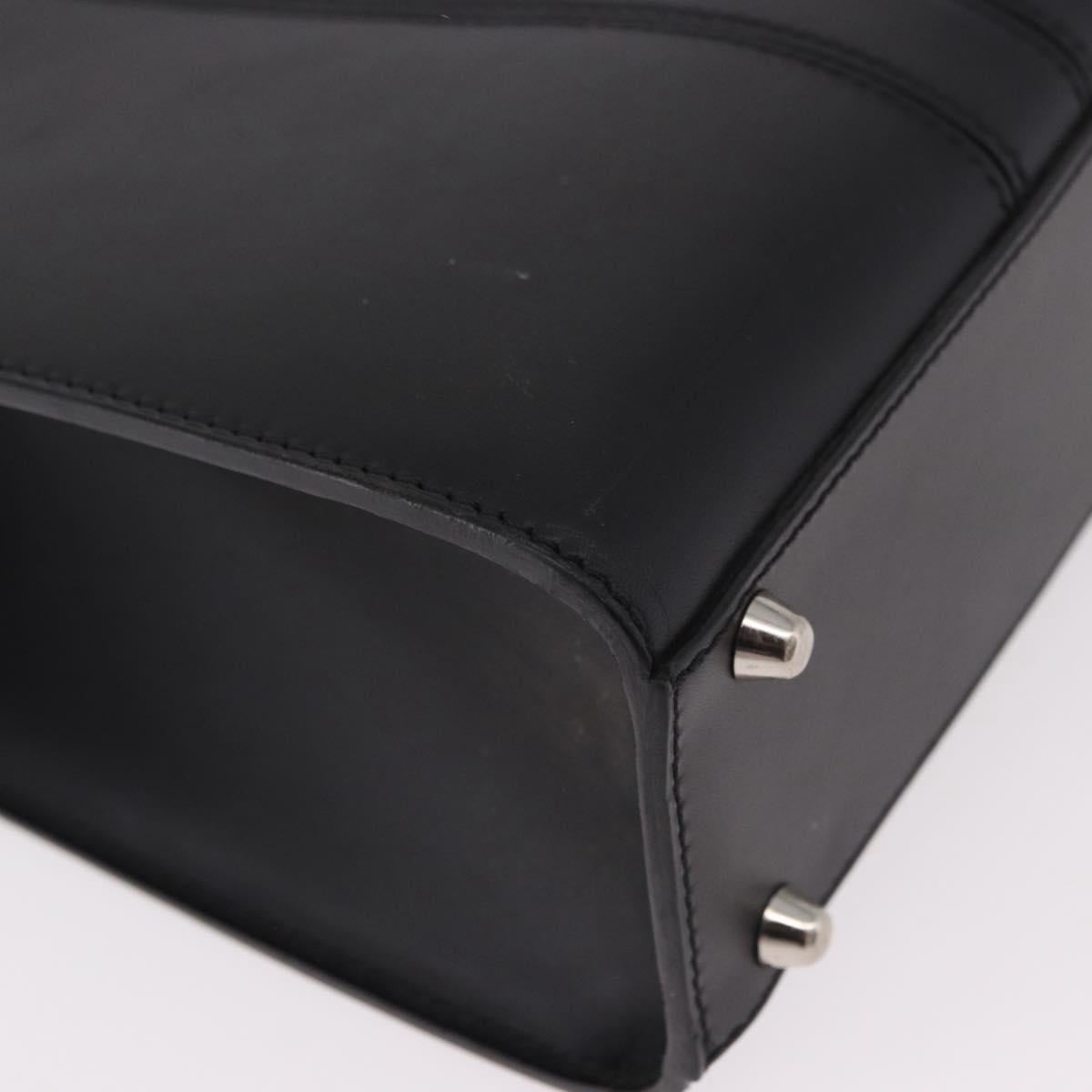Christian Dior Hand Bag Leather Black Auth ep14660