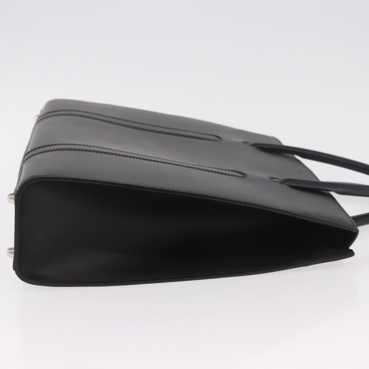 Christian Dior Hand Bag Leather Black Auth ep14660