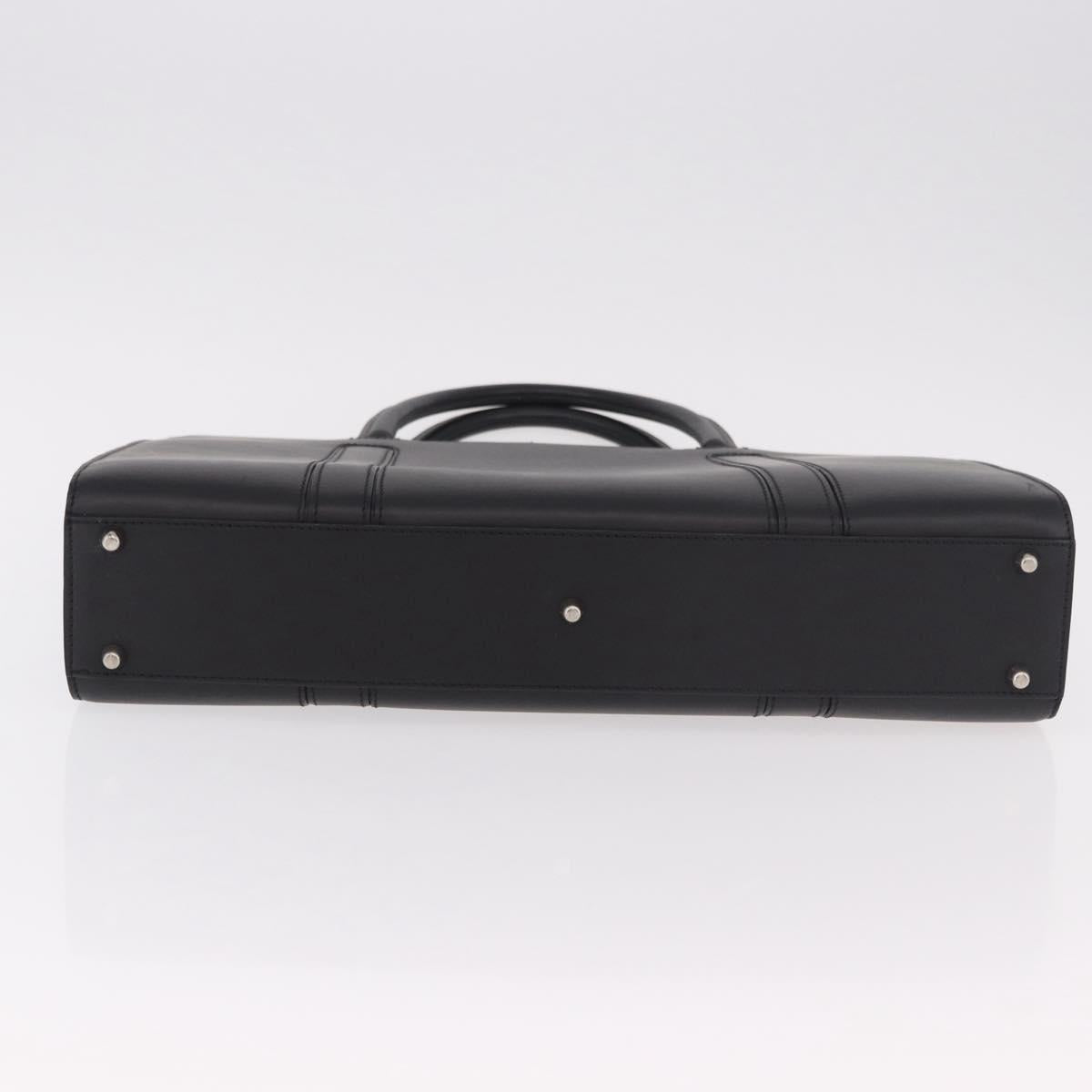 Christian Dior Hand Bag Leather Black Auth ep14660