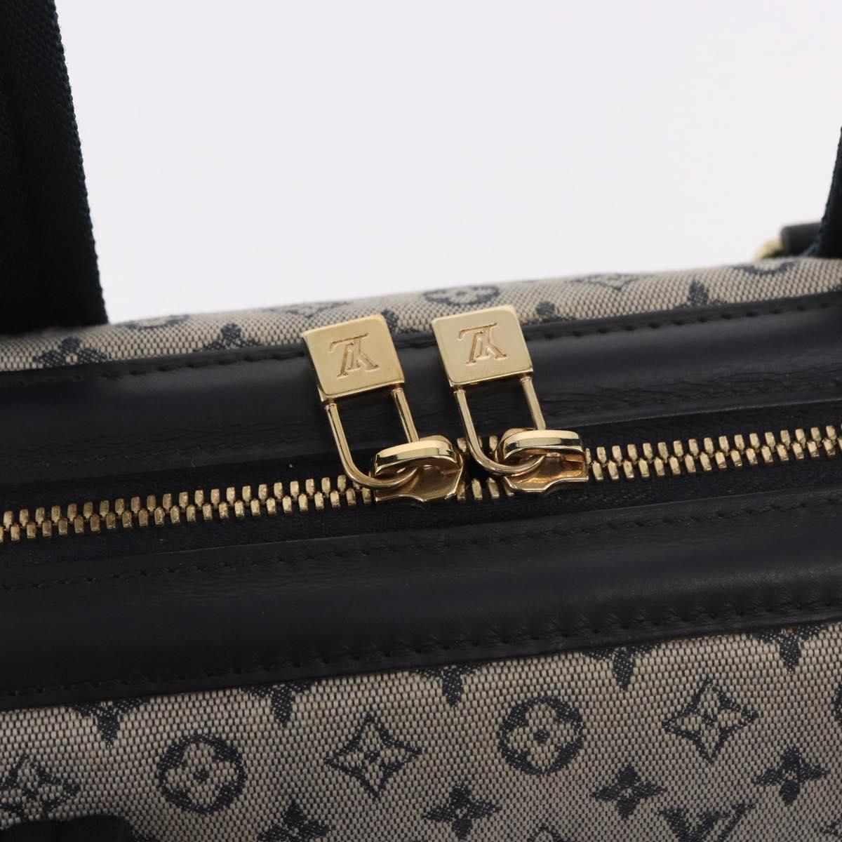 LOUIS VUITTON Monogram Mini Josephine PM Hand Bag Blue M92049 LV Auth ep14664A