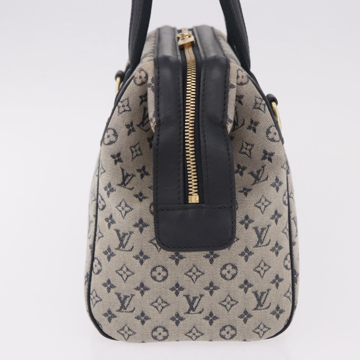 LOUIS VUITTON Monogram Mini Josephine PM Hand Bag Blue M92049 LV Auth ep14664A