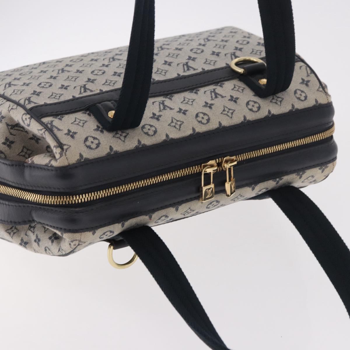 LOUIS VUITTON Monogram Mini Josephine PM Hand Bag Blue M92049 LV Auth ep14664A