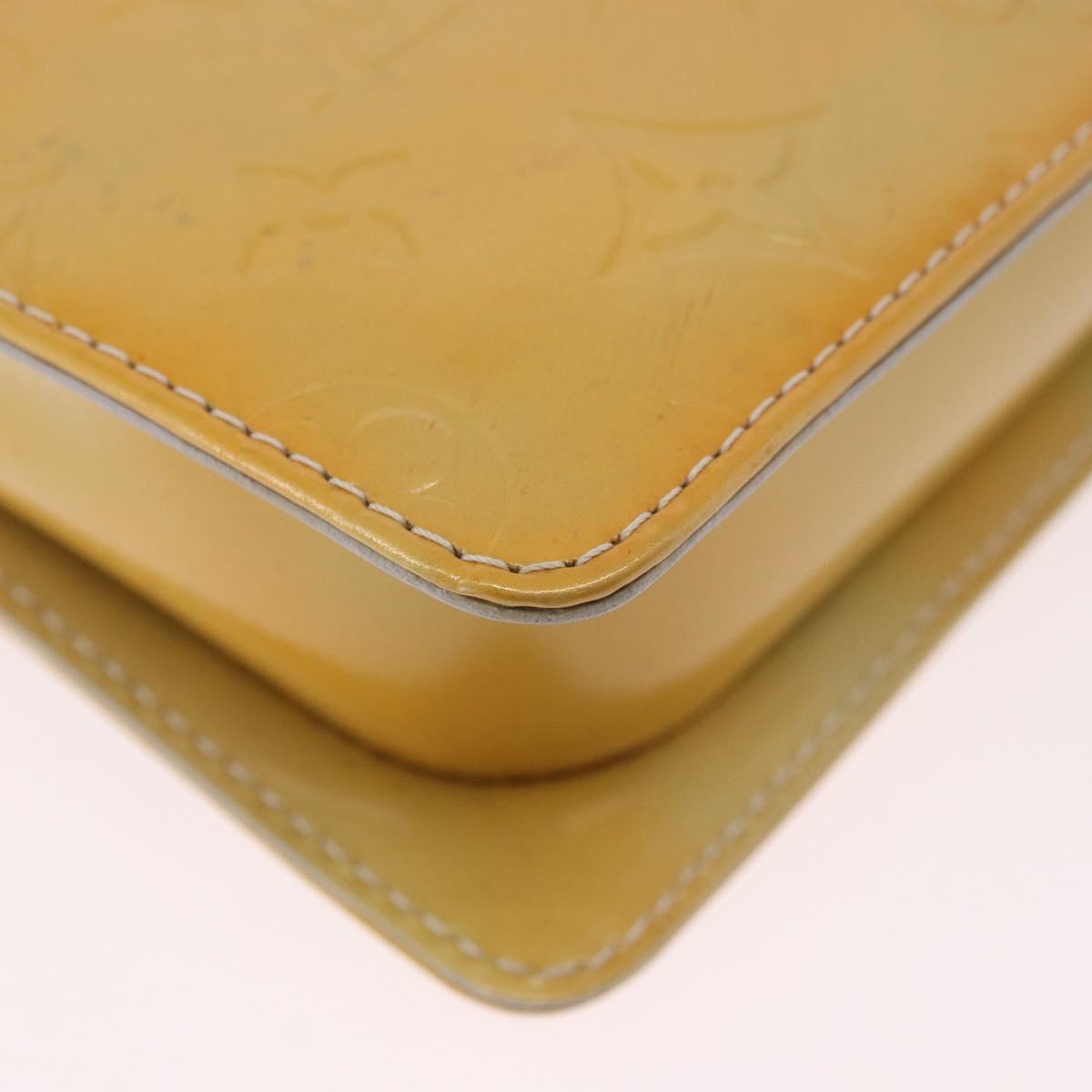 LOUIS VUITTON Monogram Vernis Motto Accessory Pouch Gris M91030 LV Auth ep14666