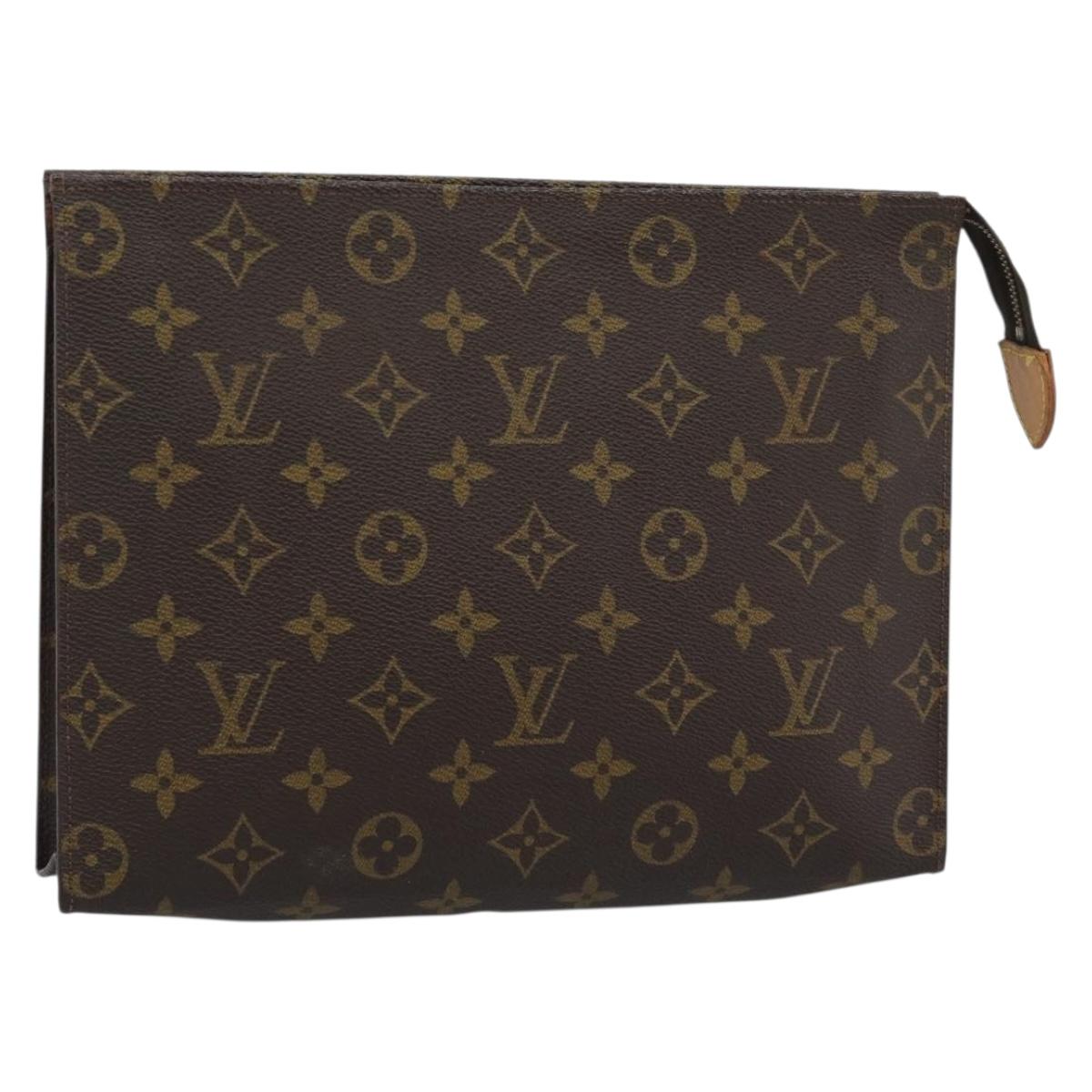 LOUIS VUITTON Monogram Poche Toilette 26 Pouch M47542 LV Auth ep14667A