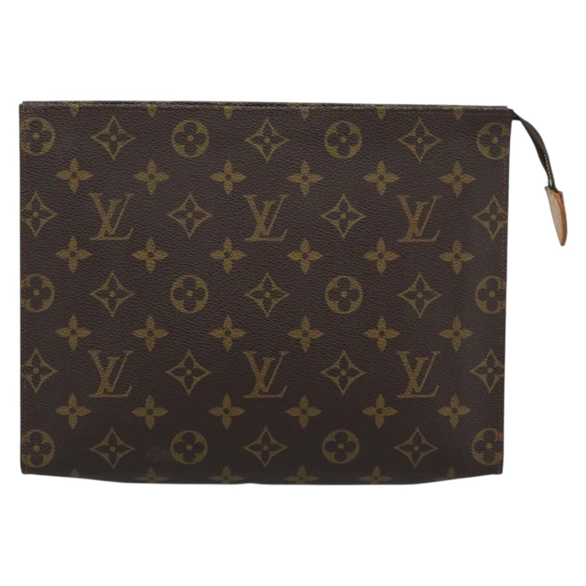 LOUIS VUITTON Monogram Poche Toilette 26 Pouch M47542 LV Auth ep14667A