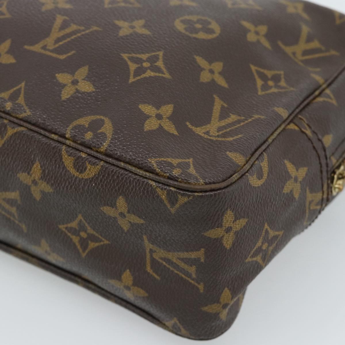 LOUIS VUITTON Monogram Trousse Toilette 28 Clutch Bag M47522 LV Auth ep14668A