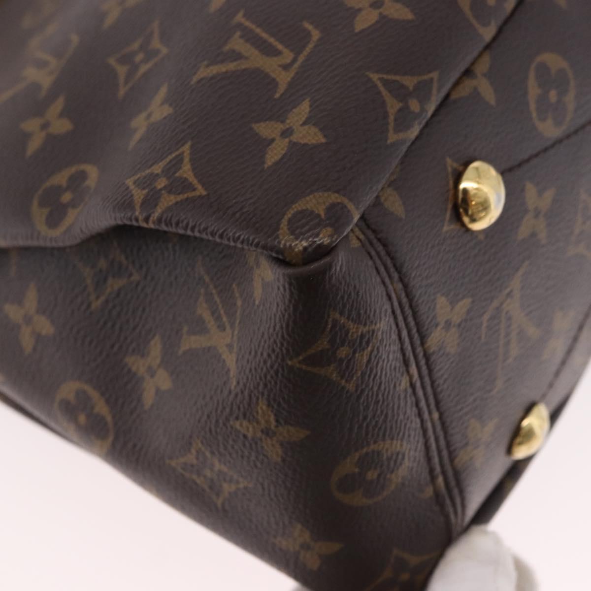 LOUIS VUITTON Monogram Pallas MM Hand Bag 2way Red M41175 LV Auth ep14670A
