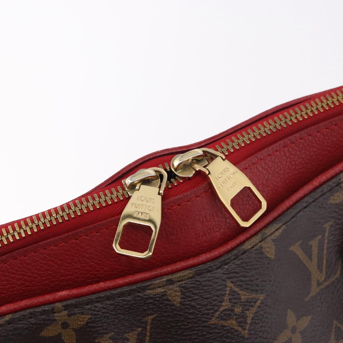 LOUIS VUITTON Monogram Pallas MM Hand Bag 2way Red M41175 LV Auth ep14670A