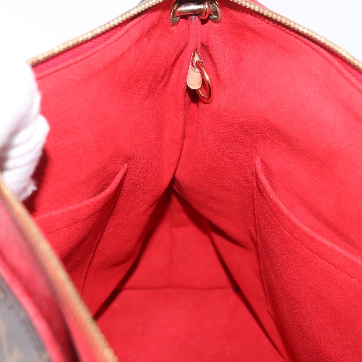 LOUIS VUITTON Monogram Pallas MM Hand Bag 2way Red M41175 LV Auth ep14670A