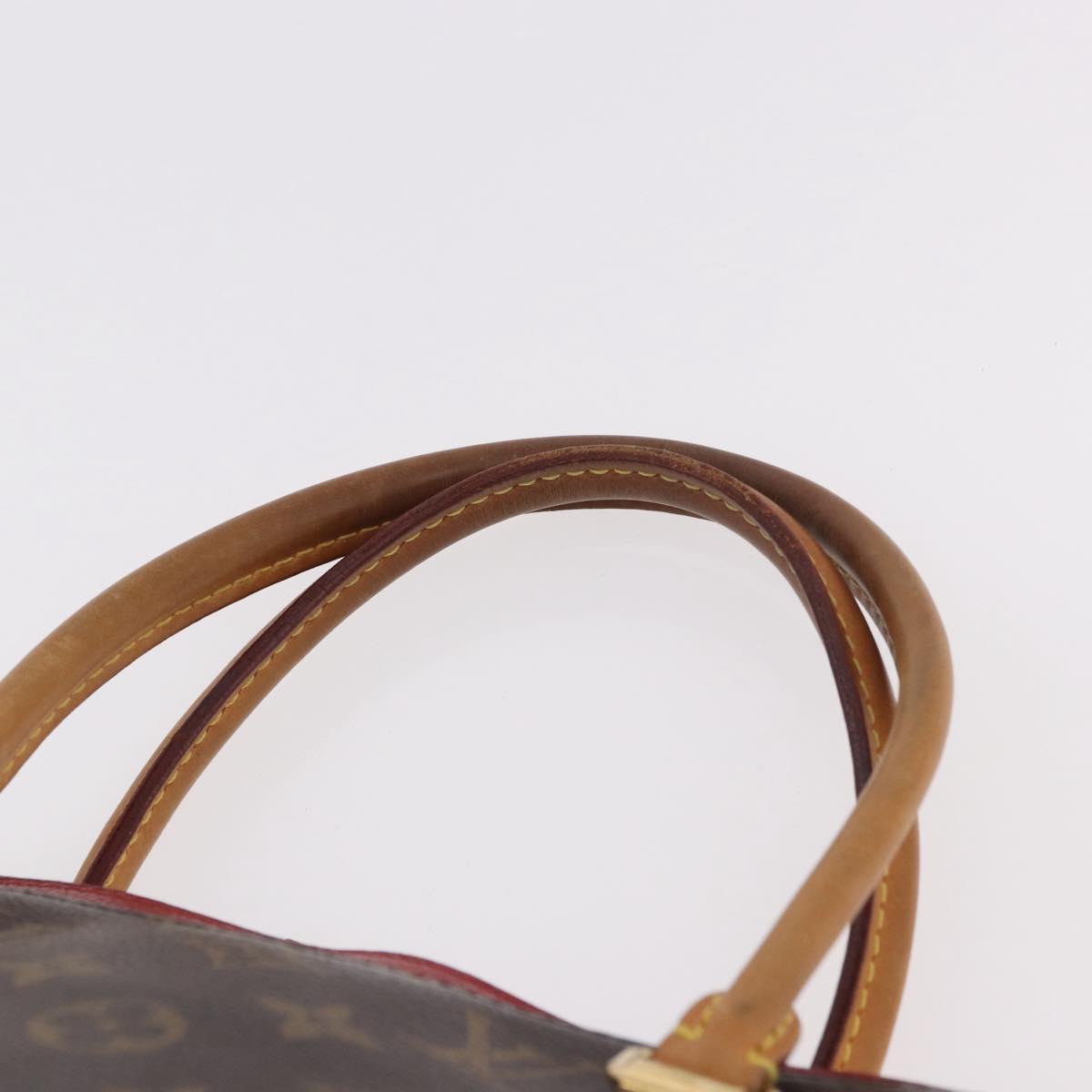 LOUIS VUITTON Monogram Pallas MM Hand Bag 2way Red M41175 LV Auth ep14670A