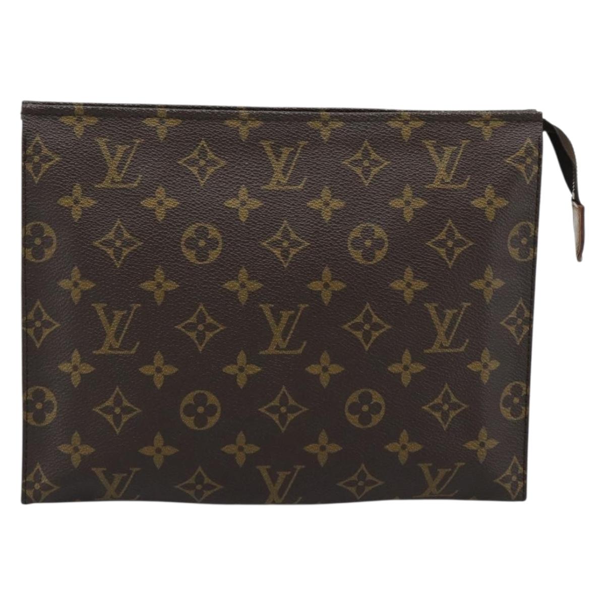 LOUIS VUITTON Monogram Poche Toilette 26 Pouch M47542 LV Auth ep14675A