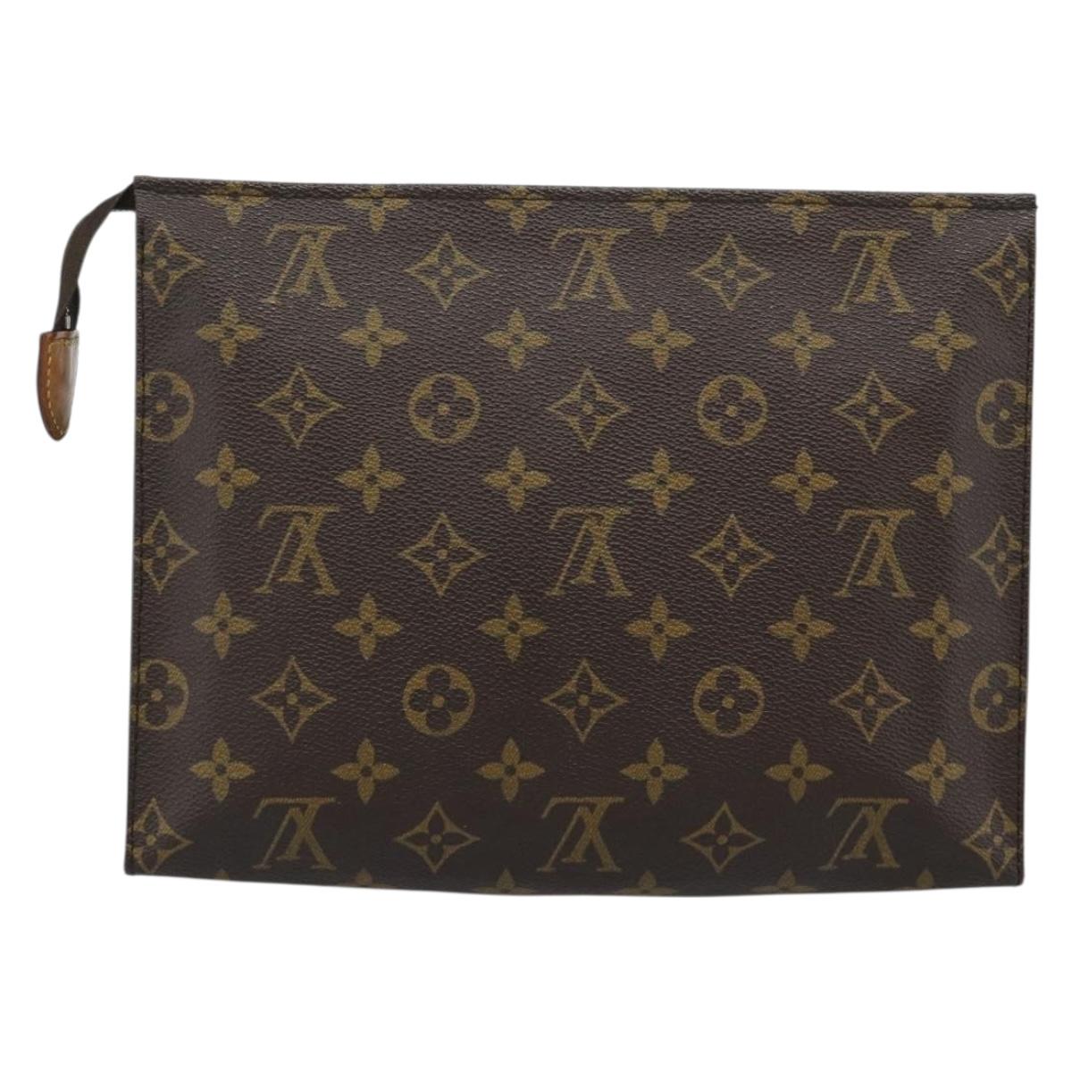 LOUIS VUITTON Monogram Poche Toilette 26 Pouch M47542 LV Auth ep14675A