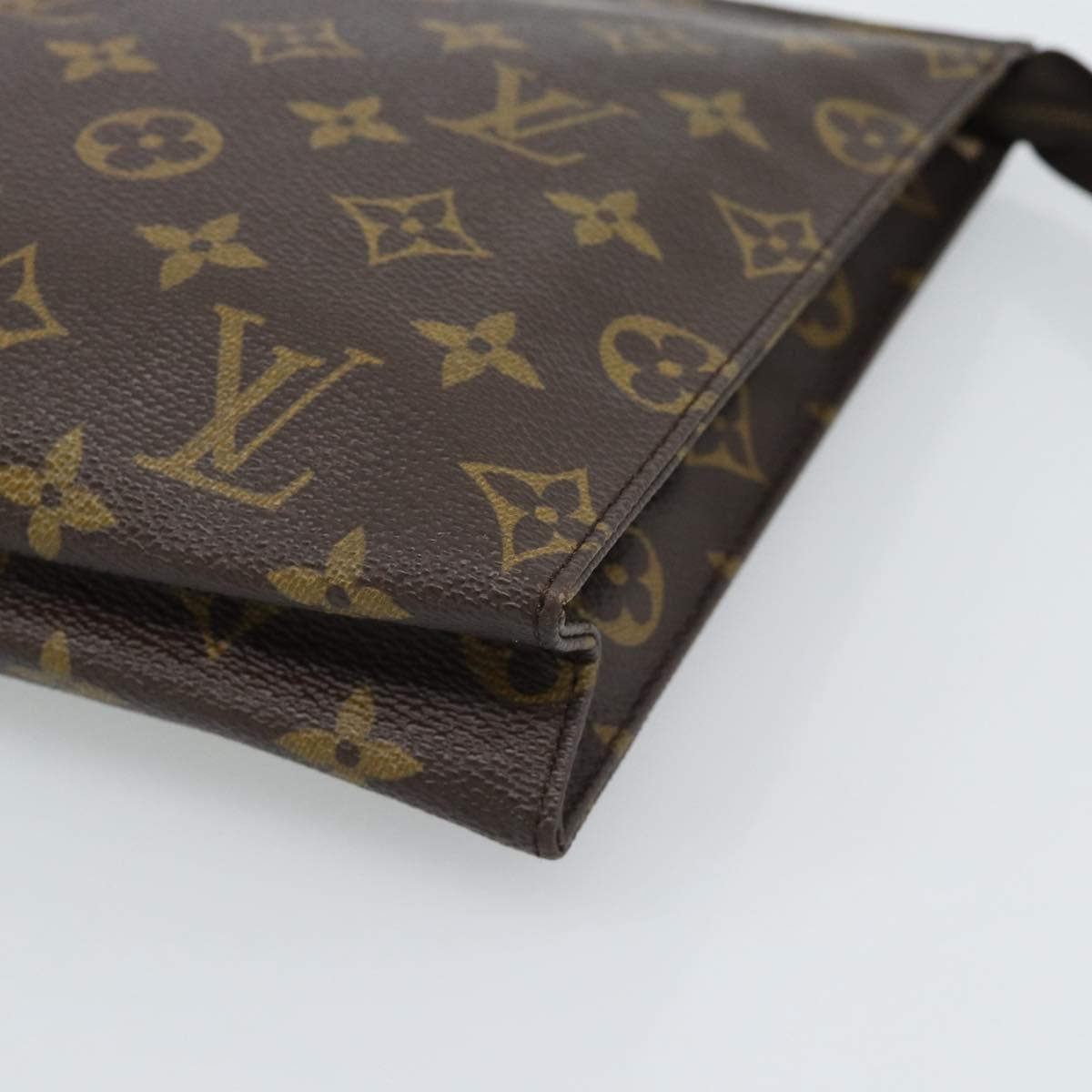 LOUIS VUITTON Monogram Poche Toilette 26 Pouch M47542 LV Auth ep14675A