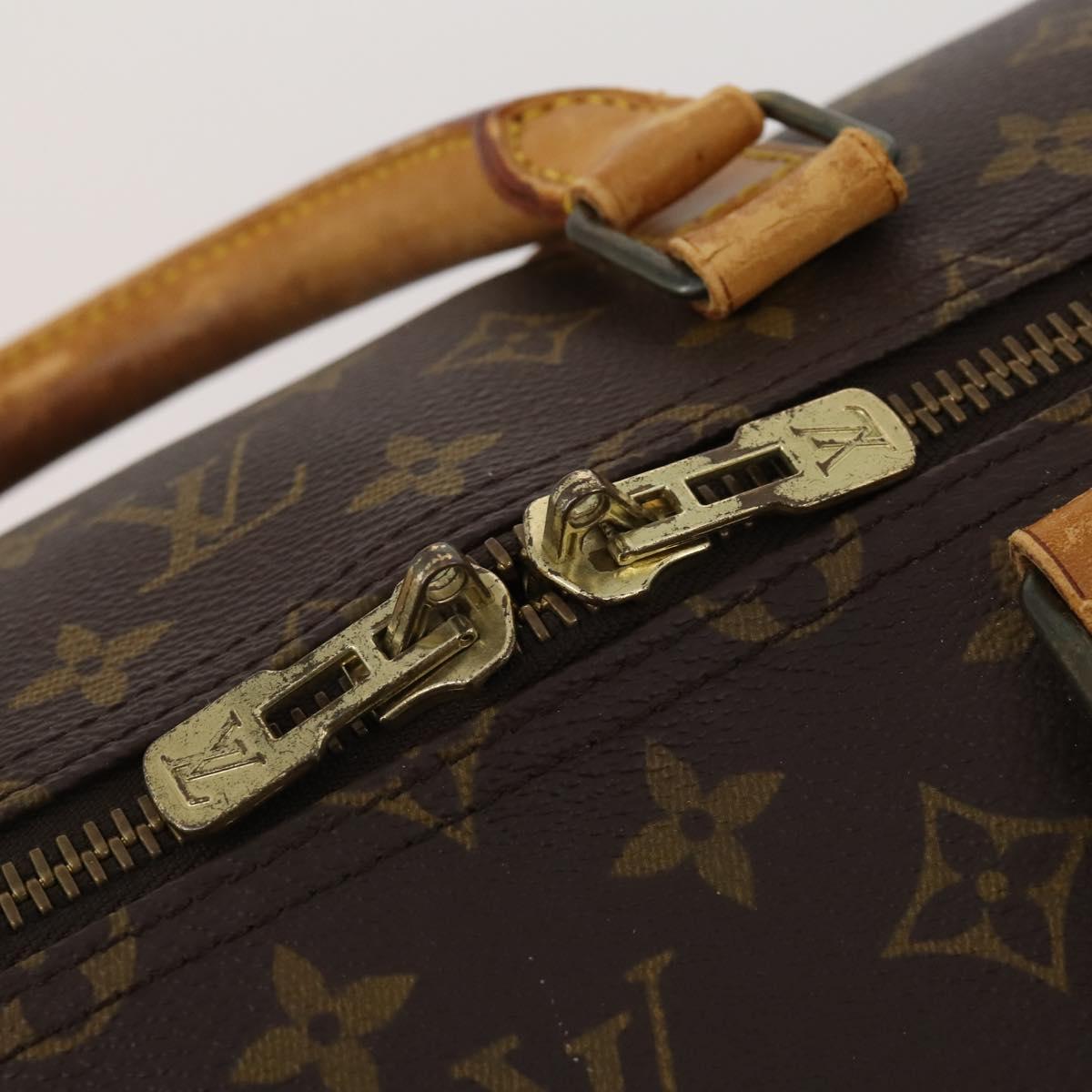 LOUIS VUITTON Monogram Keepall 55 Boston Bag M41424 LV Auth ep14676