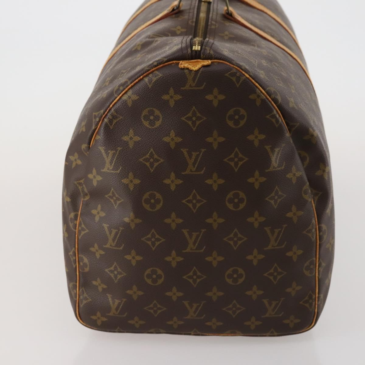 LOUIS VUITTON Monogram Keepall 55 Boston Bag M41424 LV Auth ep14676