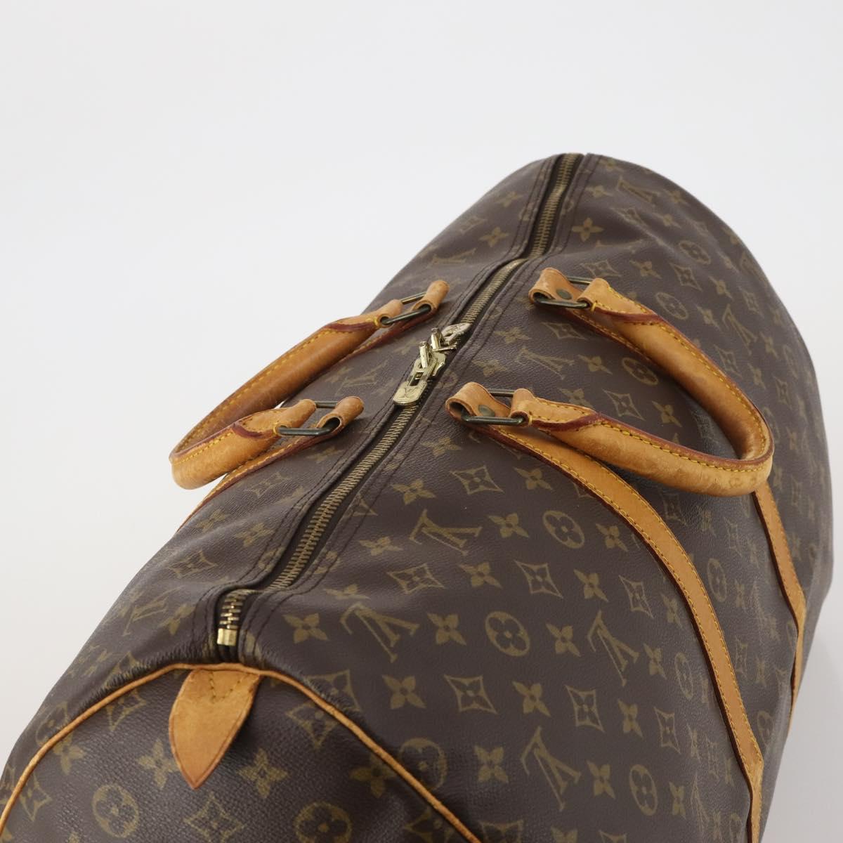 LOUIS VUITTON Monogram Keepall 55 Boston Bag M41424 LV Auth ep14676