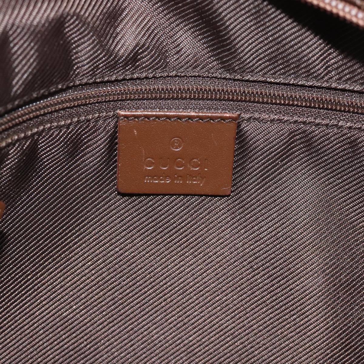 GUCCI GG Canvas Shoulder Bag Beige Silver 90476 Auth ep14683