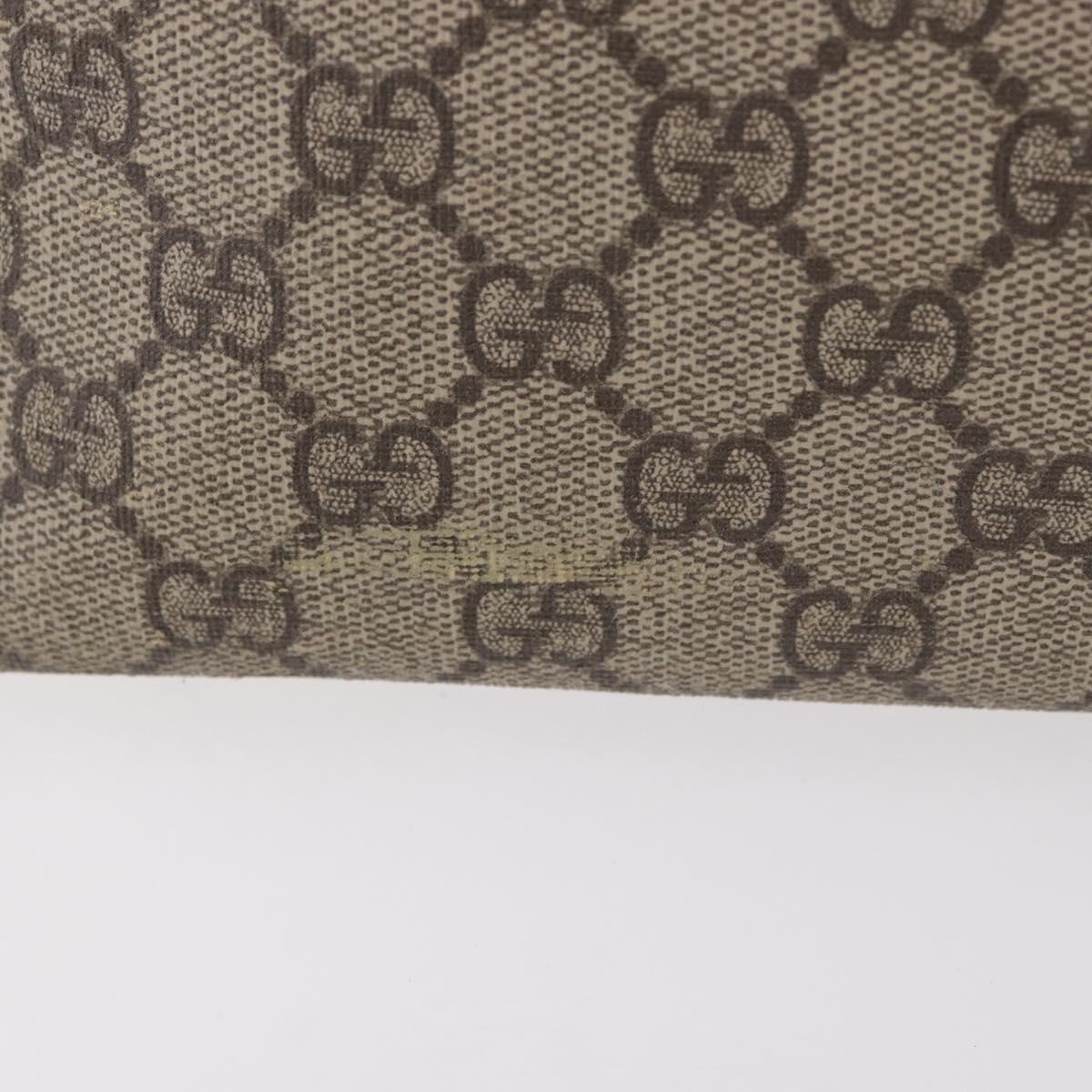 GUCCI GG Supreme Hand Bag PVC Beige Gold 353440 Auth ep14684