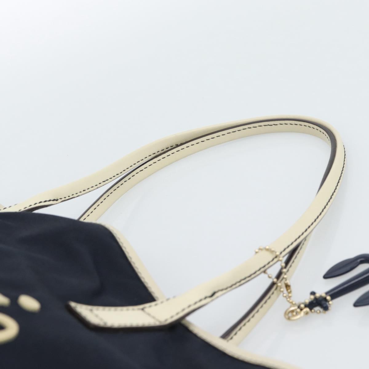 GUCCI Tote Bag Canvas Navy Gold 170007 Auth ep14690