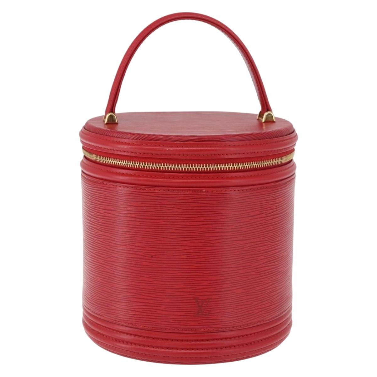 LOUIS VUITTON Epi Cannes Hand Bag Red M48037 LV Auth ep14692