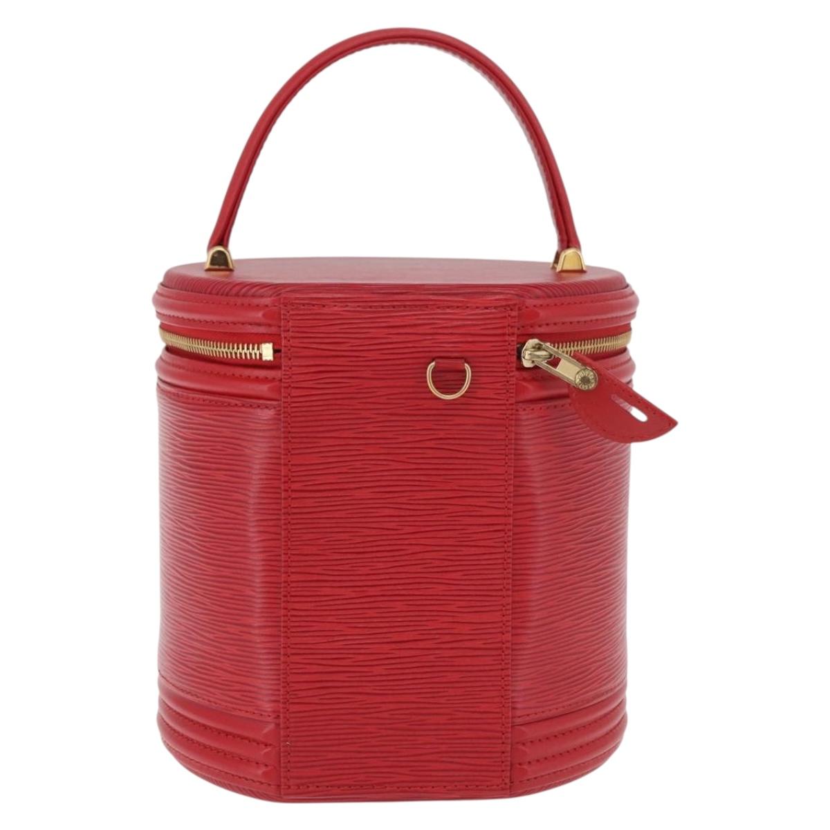 LOUIS VUITTON Epi Cannes Hand Bag Red M48037 LV Auth ep14692