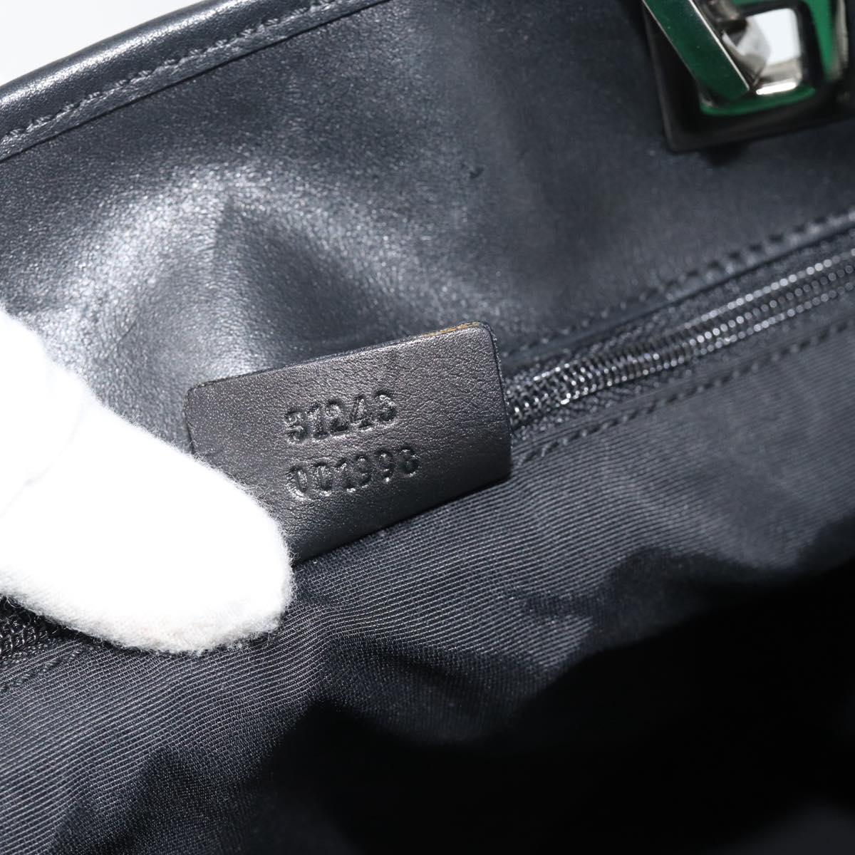 GUCCI GG Canvas Tote Bag Gray Silver 31243 Auth ep14697