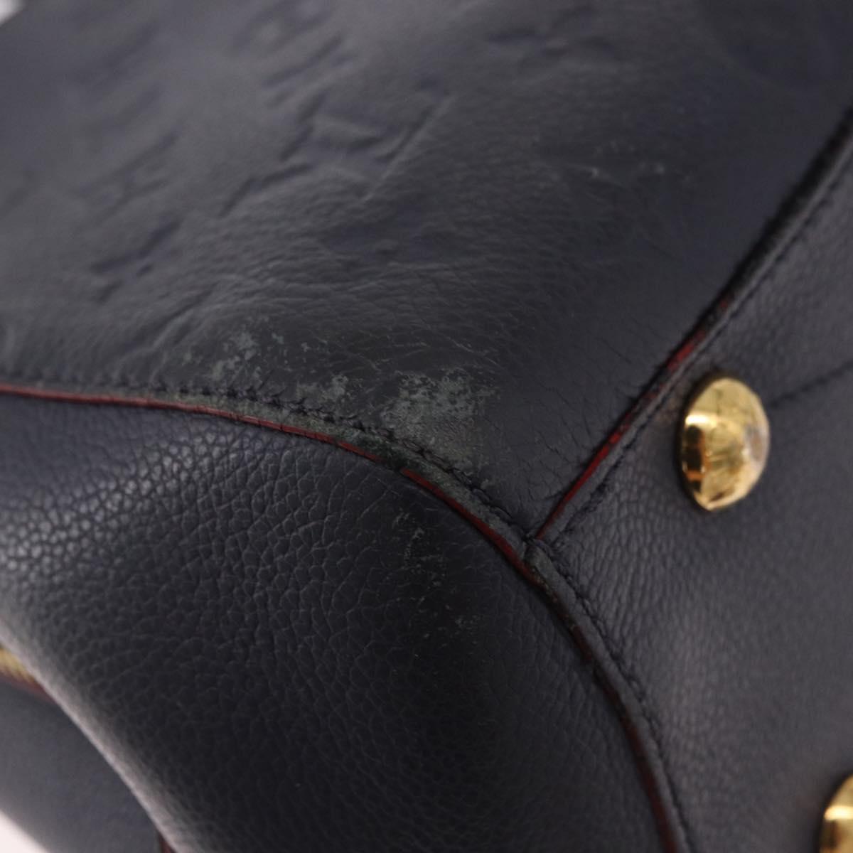LOUIS VUITTON Empreinte Montaigne BB Bag 2way Marine Rouge M42726 Auth ep14703A