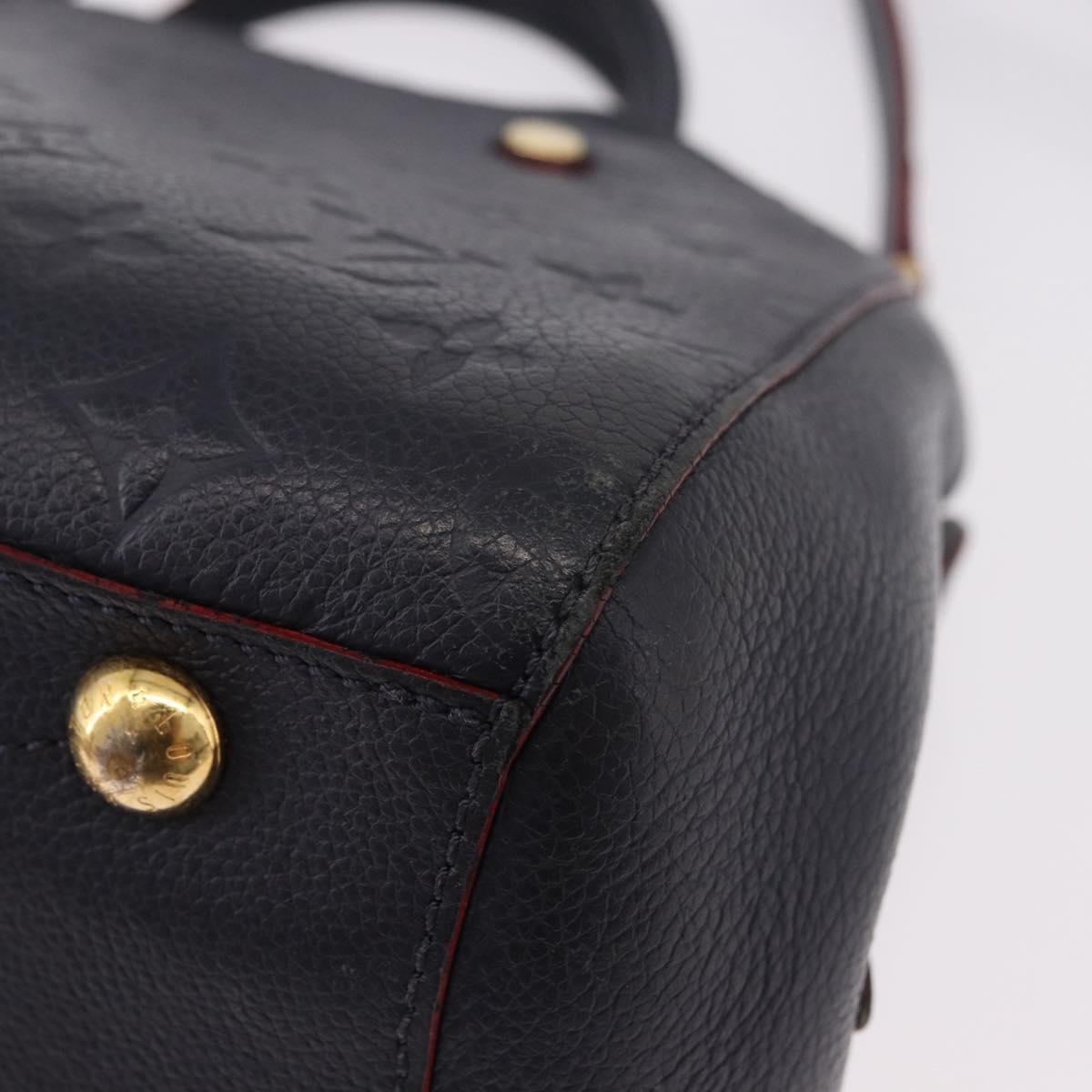 LOUIS VUITTON Empreinte Montaigne BB Bag 2way Marine Rouge M42726 Auth ep14703A
