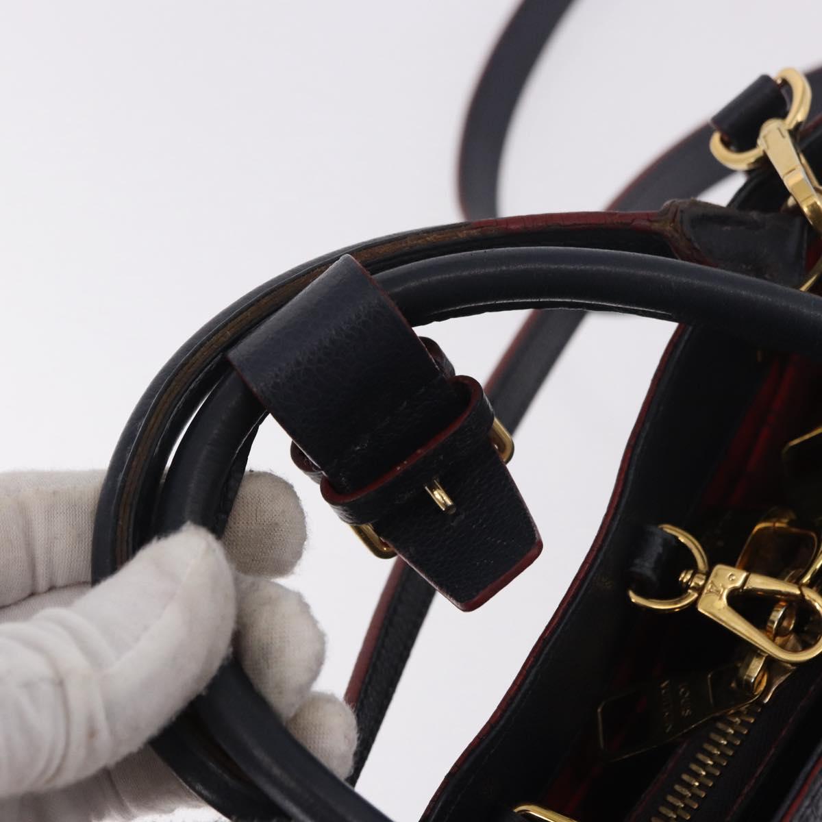 LOUIS VUITTON Empreinte Montaigne BB Bag 2way Marine Rouge M42726 Auth ep14703A